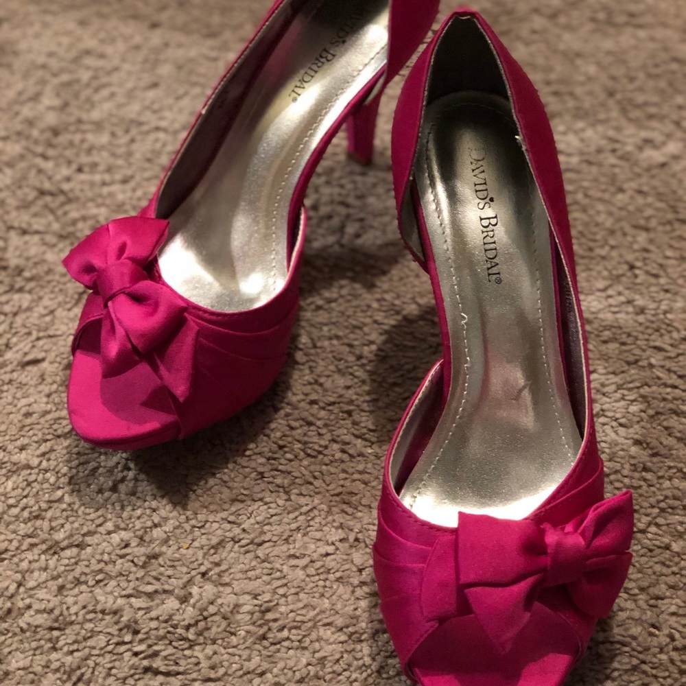 Pink David’s Bridal Heels